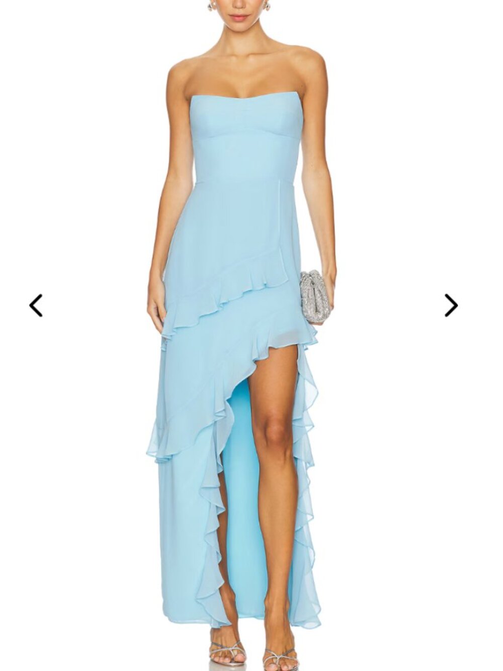 NWT Size M blue strapless Magnolia Dress by Amanda Uprichard - Revolve